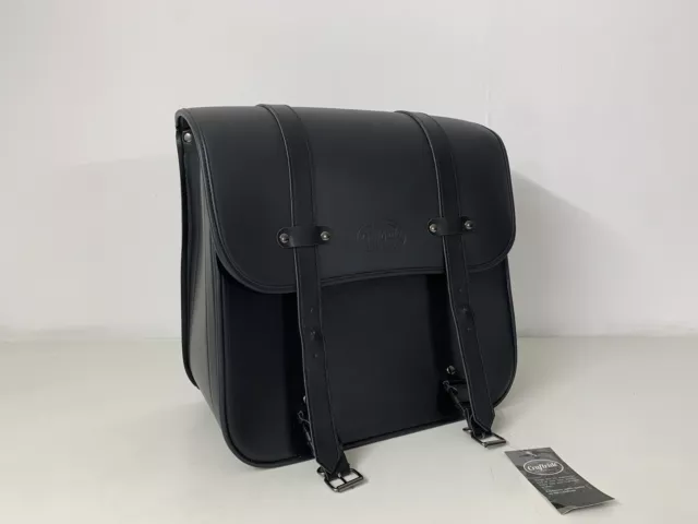 CRAFTRIDE Satteltasche RNO + Innentasche für Chopper, Cruiser Kunstleder Schwarz