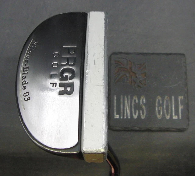 PRGR Silver Blade 02ZN Putter Steel Shaft 87.5cm Length Black Grip PRGR Silver Blade 02ZN Putter Steel Shaft 87.5cm Length Black Grip