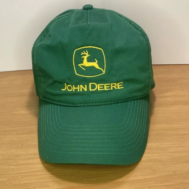 VINTAGE John Deere Hat Cap Snap Back Green Yellow Otto