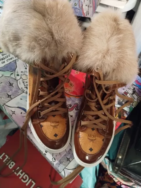 Mcm Fur Sneakers