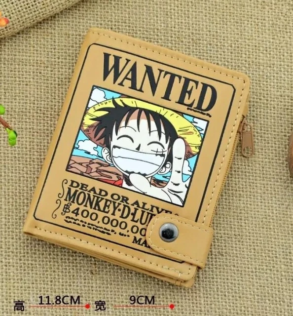 ONE PIECE PORTE Monnaie luffy portefeuille wanted collection manga range carte EUR 19,90