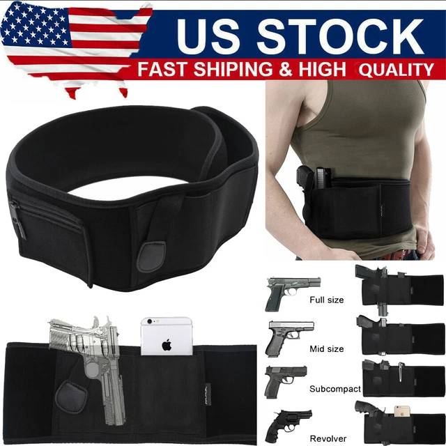 TACTICAL BELLY BAND Holster Concealed Carry Gun Pistol Waist Belt