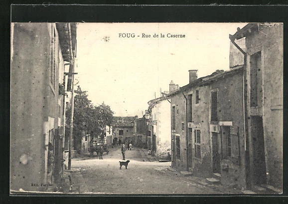CPA FOUG, RUE de la Caserne 1929 EUR 3,00 - PicClick FR