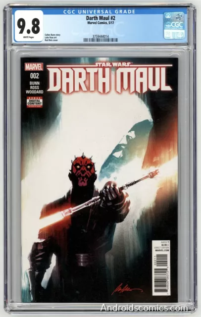 Star Wars Darth Maul #2 ~ CGC 9.8  ~ 1st Cad Bane