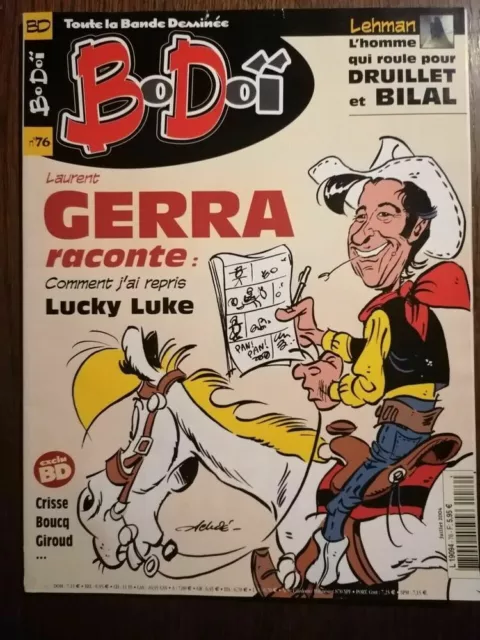 BoDoï N°76 :Laurent Guerra Raconte: Comment j'ai repris Lucky Luke- Julliet 2004