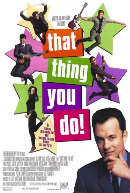 THAT THING YOU DO Movie POSTER 27 x 40 Tom Hanks, Liv Tyler, Charlize Theron, B