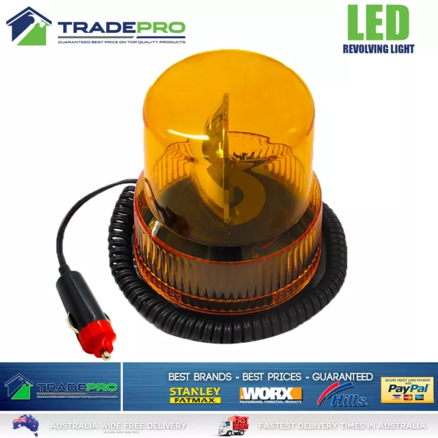 13 LED 12V Revolving Beacon Light Emergency Quality Warning Flashing Amber Lamp 2