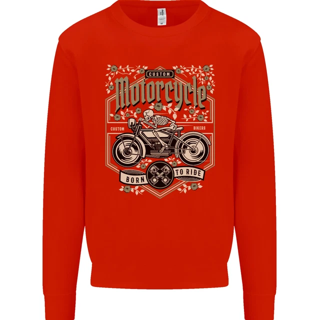Felpa personalizzata moto biker moto uomo maglione 6