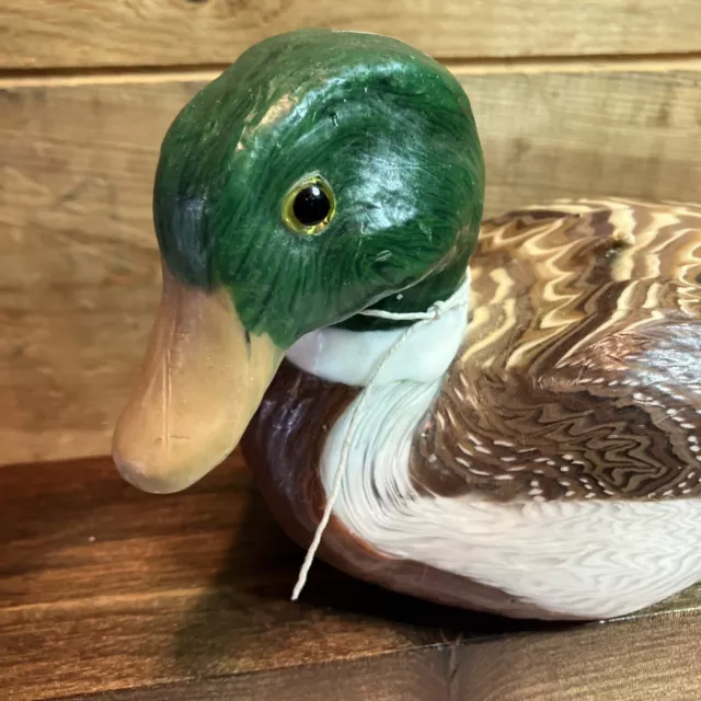 Vtg Mallard Duck Figurine Candle San Francisco Candle Company 6" 2