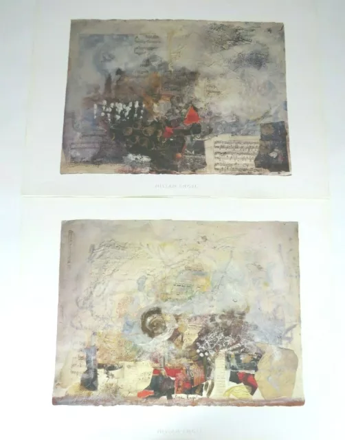 Arts print poster lithograph Nissan Engel abstract modern Music sheet note