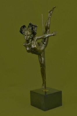 Aldo Firmato Aldo Vitale Italiano Artista 1995 Bronzo Arte " Ginnasta " Scultura 20 " 