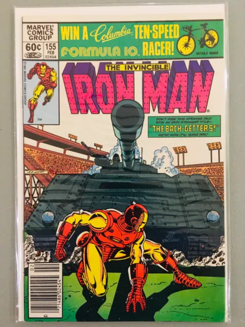 The Invincible Iron Man # 155 Newsstand Cover Marvel High Grade See Pic