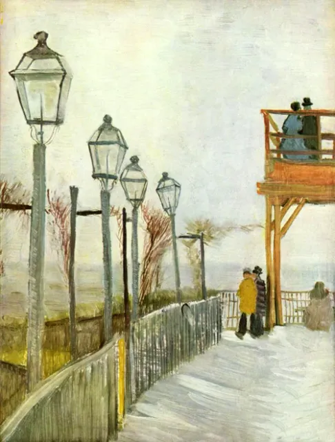Dream-art Oil painting Vincent Van Gogh - Lamps in the street landscape canvas