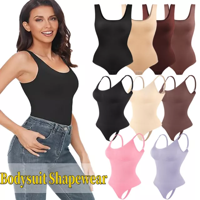 Women Compression Shapewear Bodysuit Body Shaper Tops Tummy Control Underwear