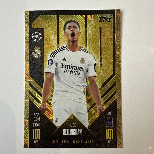 TOPPS MATCH ATTAX 2025/2025 Jude Bellingham 100 Club £5.95 PicClick UK