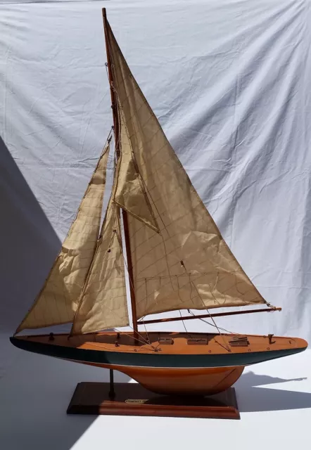 Shamrock V 1930-America's Cup Challenger 39" tall model ship