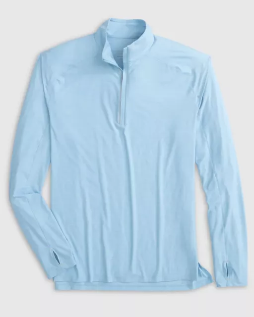 Johnnie-O Baird mens Medium Breeze Blue 1/4 Zip golf Fashion pullover NEW NWT