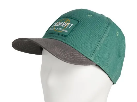 *SALE* Carhartt Canvas RUGGED PATCH Trucker Hat Snapback Adjustable Cap Green