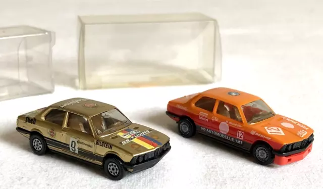 Herpa Rallye Renn Auto Warsteiner - BMW 323 i + Herpa BMW 323 i Tourenwagen 1:87