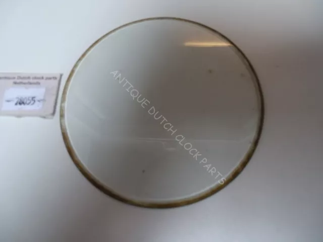 Antique Round Clock Glass Beveled Edge  Ø 4 1/4" Or 10,8 Cm