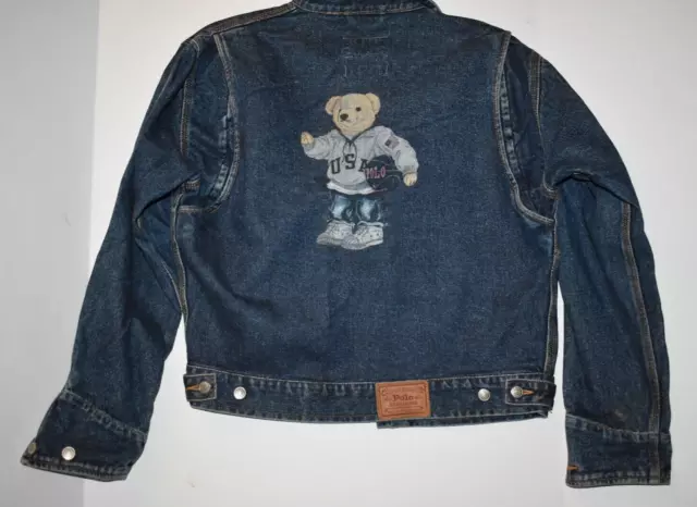Polo bear jean jacket top