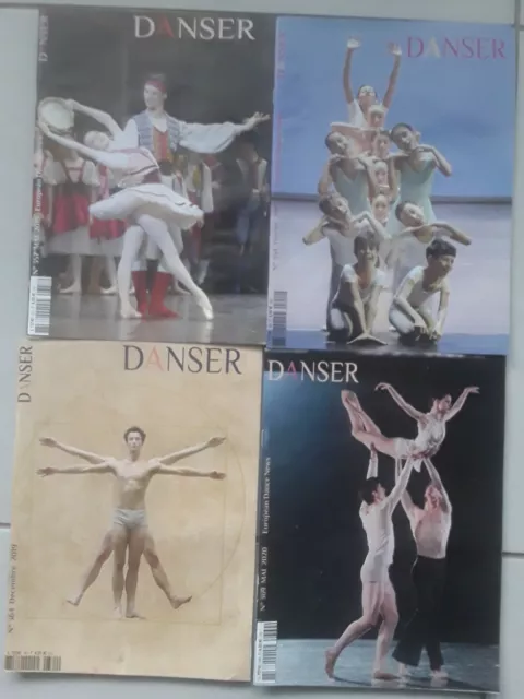 DANSER * LE MAGAZINE DE LA DANSE * LOT de 4 REVUES 2019-2020 * 354,357,364,369