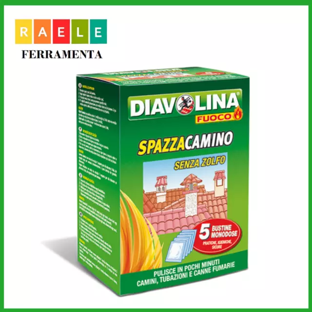 DIAVOLINA PULITORE SPAZZACAMINO Per Camini E Canne Fumarie 5 Pezzi (37937)  EUR 12,60 - PicClick IT