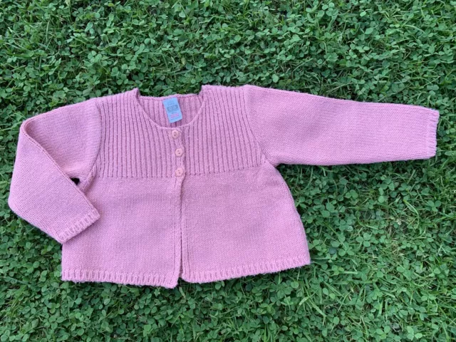 ZARA Strickjacke Mädchen Gr. 80 Pink