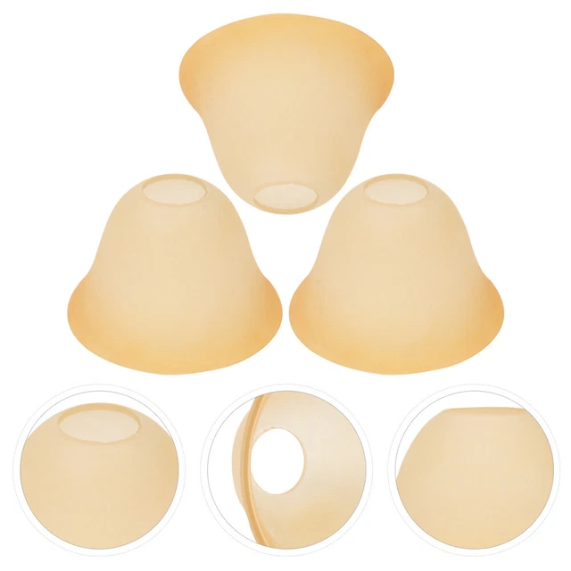 3 piezas Ventilador de pantalla de vidrio Pantalla de luz Repuesto Estilo americano