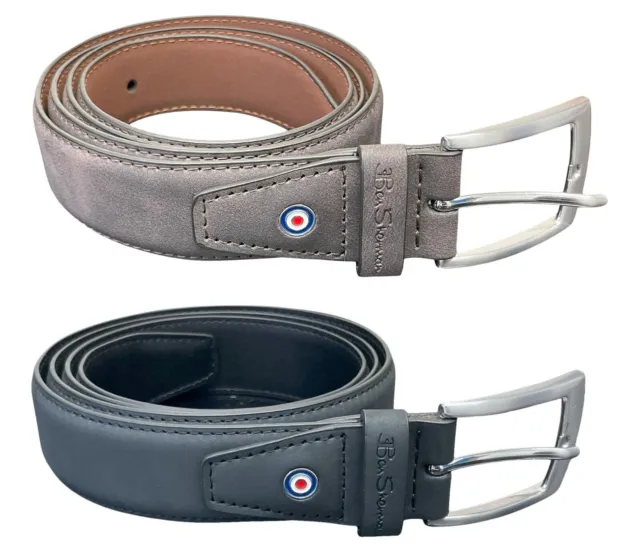 Cintura Ben Sherman Scotty, larga 28 mm e disponibile in nero o marrone
