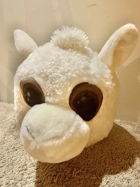 Dan Dee Furry Big Greeter Head 15” Llama Mask Halloween Costume Mascot Cosplay