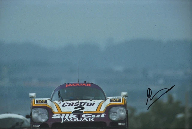 Andy Wallace Hand Signed 12x8 Photo - Le Mans Autograph Jaguar 6.