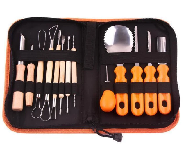 Outils De Sculpture De Citrouille D'Halloween, 11 Pièces