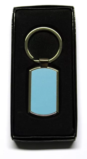 Curved Rectangle Shape Metal Keyring With Sublimation Insert For Heat Press A88 2