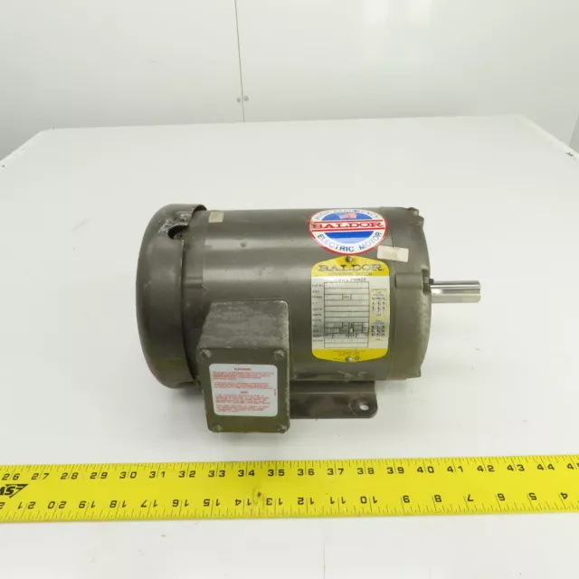 Baldor M3546T 1HP AC Electric Motor 1725RPM 208-230/460V 3PH 143T Frame