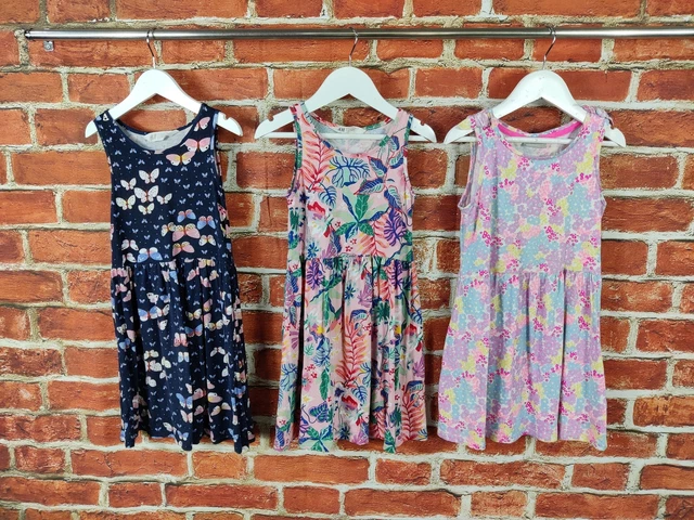Pacchetto Ragazze Età 6-7 Anni H&M Matalan Solarium Senza Maniche Estate 122Cm