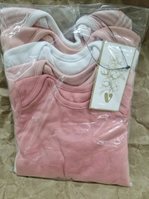 0-3 months Babygrow Pink Pack of 5