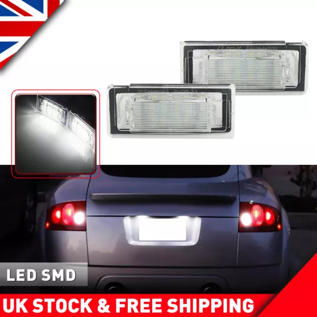 2x LED License Number Plate Light Error Free Units For Audi TT Mk1 8N 1999-2006