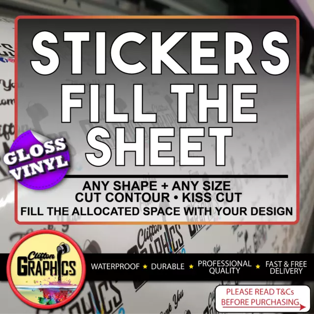 Custom Printed Vinyl Stickers Trade Business Bulk cheap label