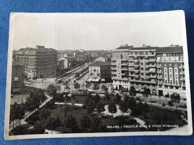 Cartolina Viaggiata Milano Piazzale Susa e Viale Romagna con Tram 1 Novembre 940
