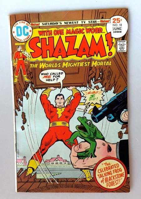 DC Shazam Comic Book 1975 No. 18 Magazine With One Magic Word Vtg