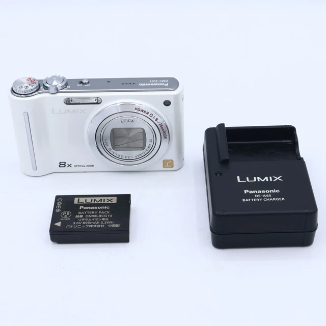 PANASONIC LUMIX ZX1 Digital Camera White DMC-ZX1-W Excellent