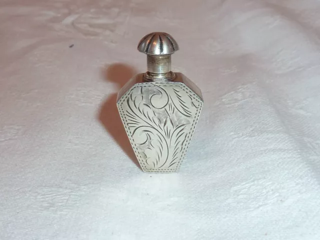 Flacon A Sel Parfum Argent Massif Minerve Art Nouveau Silver Bottle Botella 1900