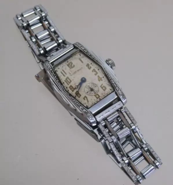 Vintage Art Deco Waltham Goodrich Watch 7 Jewels 930’s