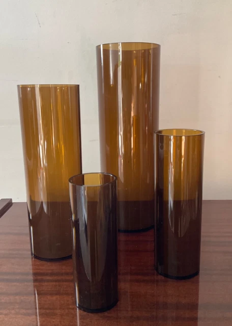 RARE VINTAGE SÉRIE de 4 vases Jacques Bedat des années 70 EUR 150,00
