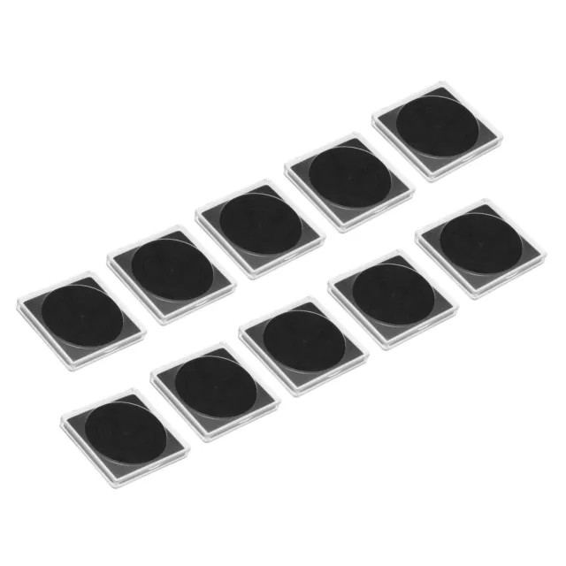 10 uds soporte para monedas maletín de colección de monedas, caja de visualización de monedas, para monedas de 16-36 mm, negro
