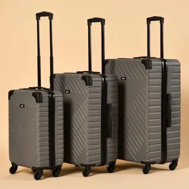 Hard Shell Suitcase Luggage Set Travel ABS 4 Wheels Bag Trolley Cabin Carry-On