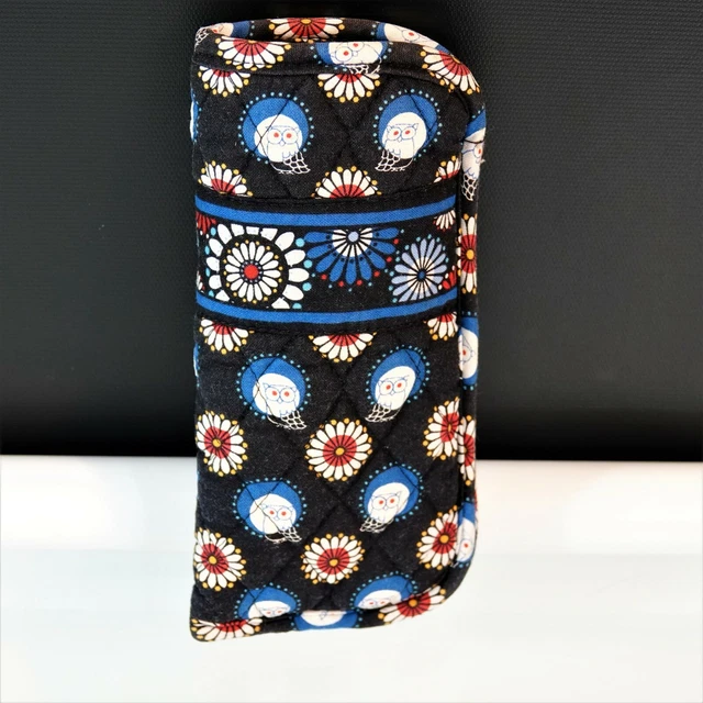 Vera Bradley Night Owl Eyeglasses Sunglasses Case Retired Pattern Made In USA