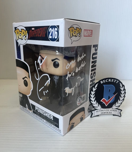 Jon Bernthal Signed Autographed Punisher 216 Funko Pop Beckett QR Code COA 1
