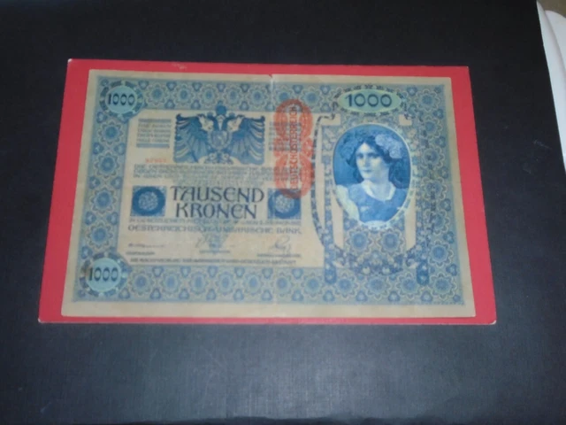 AUSTRIA 1919 1000 KRONEN CIRCULATD BANKNOTE P-59a.1   (805)